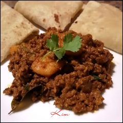 A picture of Lamb mince curry.