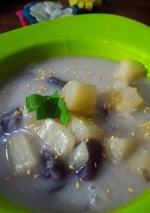 Foto resep Setup singkong dan ubi ungu