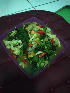 Foto resep Tumis bayam daging ayam