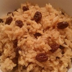 A picture of Rum-Raisin Rice.