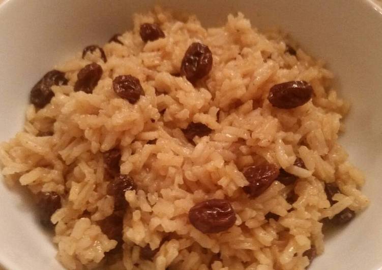 Recipe of Any-night-of-the-week Rum-Raisin Rice