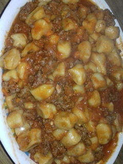 Una foto de Ñoquis de papa y calabaza con salsa bolognesa 👌