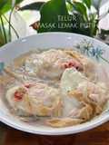 Telur masak lemak putih