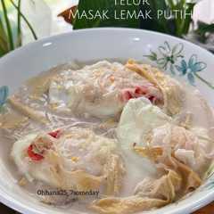 A picture of Telur masak lemak putih.