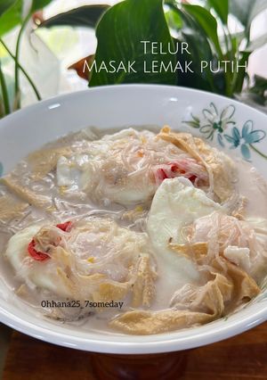 Gambar Telur masak lemak putih