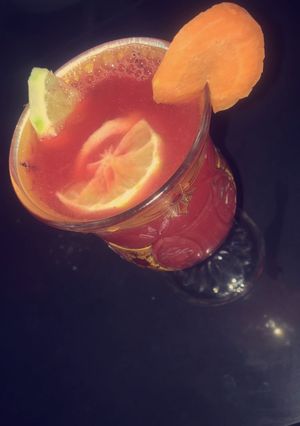 A picture of Watermelon juice made with sugar syrup#sokoto.