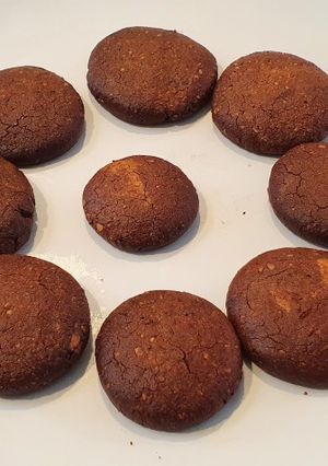 Φωτογραφία της συνταγής Μπισκότα (Cookies) βρώμης με φυστικοβούτυρο ΤΕΛΕΙΑ και ΥΓΙΕΙΝΑ