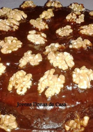Foto de Bolo de chocolate e noz