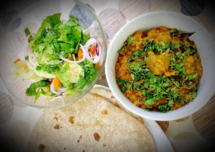 Recipe of Quick Lauki Chana Daal Meal