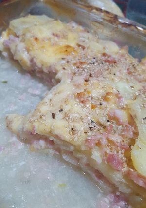 Una foto de Pastel jamón y semillas de Sésamo
