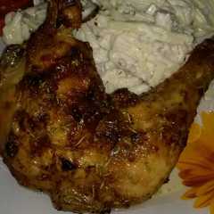 Foto principal de Pollo asado al ajillo