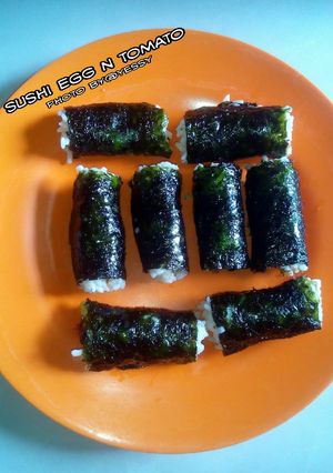 Foto resep Sushi egg n tomato