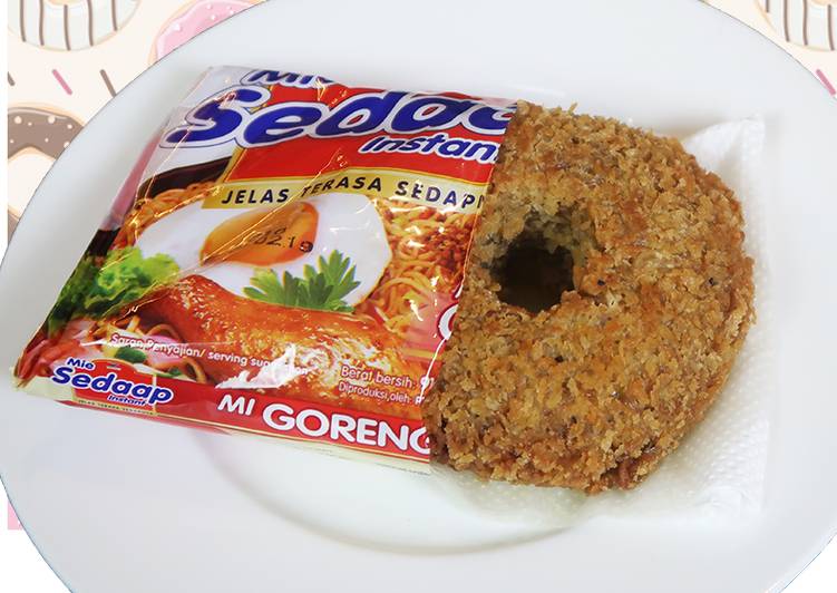 Cara Gampang buat Donut Mie Goreng Tanpa Kukus