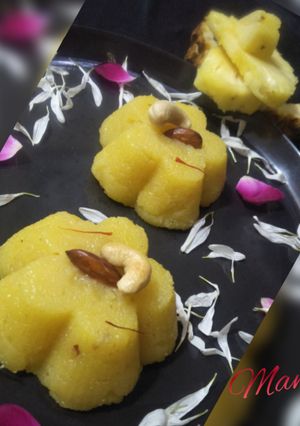 A picture of Pineapple kesari Bath.