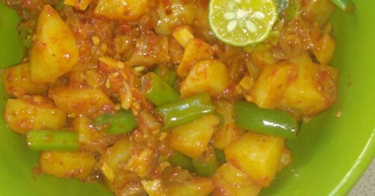 Resep Kentang Balado Isi Tetelan Buncis Oleh Sinta Silviana Dewi Cookpad