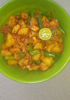 Foto resep Kentang balado isi tetelan buncis