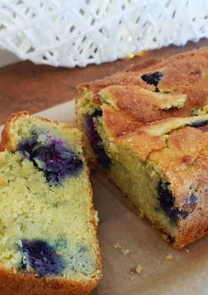 A picture of Low Carb Blueberry Loaf.