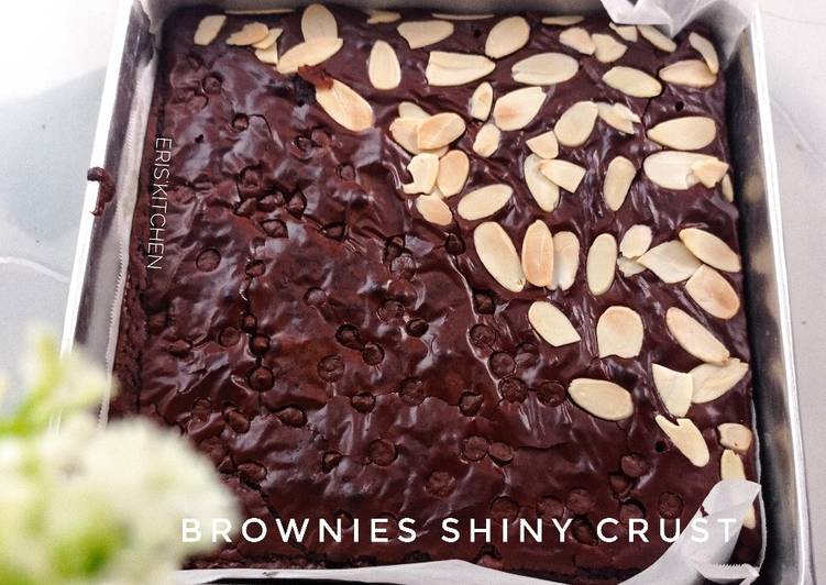 Langkah Mudah untuk Menyiapkan Brownies shiny crust Anti Gagal