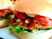 Gambar crispy chicken burger