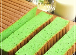 Foto resep PANDAN OGURA CAKE with POPPYSEEDS The Best Ogura Ever (improve)