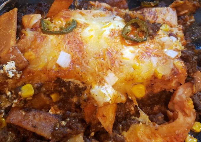 Version Tex Mex Beef Casserole (Can be altered for Low carbs)