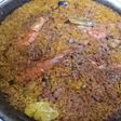 Paella de marisco con gambones