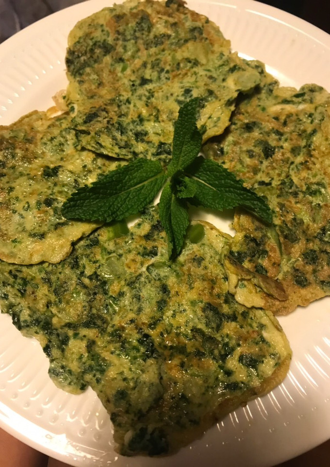 Una foto de Tortitas de Kale