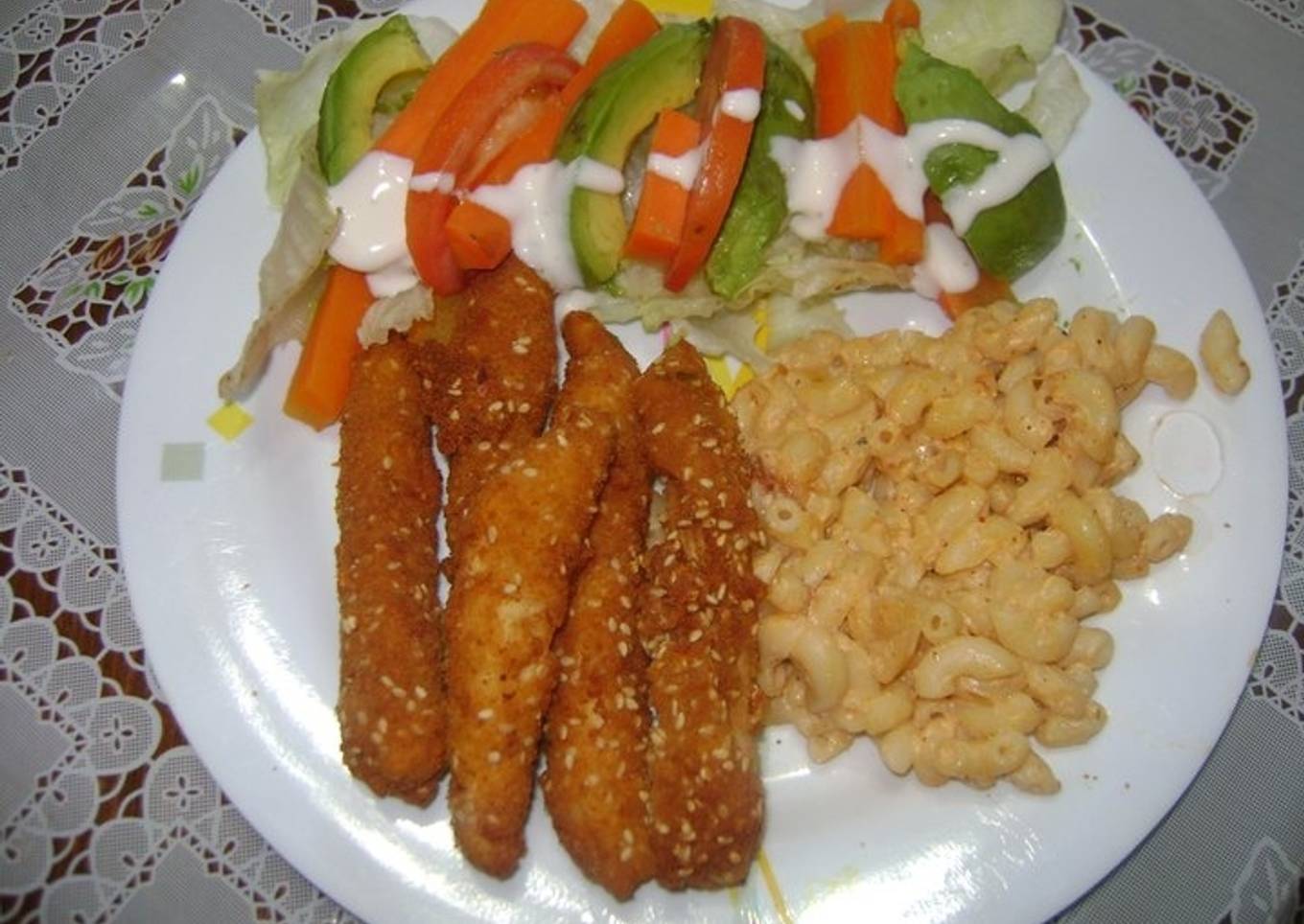 Deditos de pescado con ajonjolí