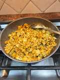 Cauliflower shak dry curry