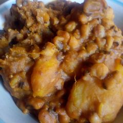 Porridge beans and sweet pototoes A picture of Porridge beans and sweet pototoes.