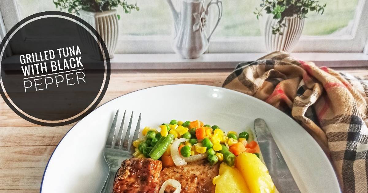 Resep Grilled Tuna with black pepper Tuna Steak oleh Lovelychef By