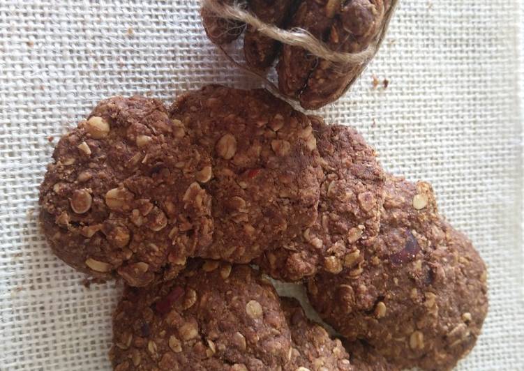 dark chocolate oats cookie recipe main photo