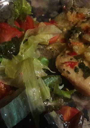 Una foto de Pollo a la crema