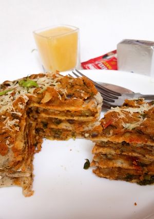 A picture of High protein breakfast cake.