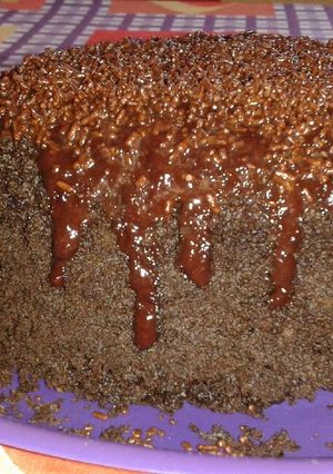 Una foto de Brownie-microondas