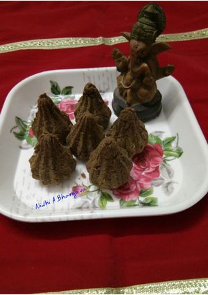 A picture of Baked black chana sprouted modak.