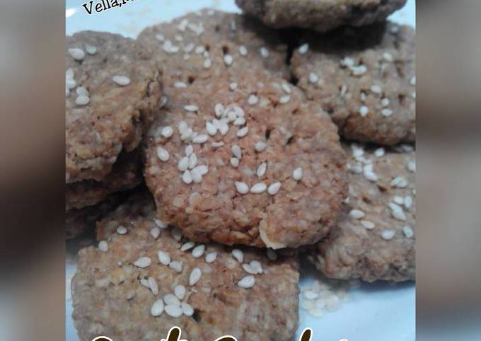 Oat Choco Cookies tanpa terigu (sehat simple 4 bahan aja)