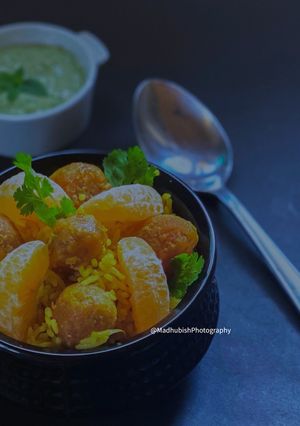 A picture of Gathe Pulao.