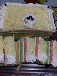 Foto resep Rainbow cake kukus