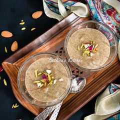 A picture of Kuttu Atta Phirni (Buckwheat Flour Pudding).