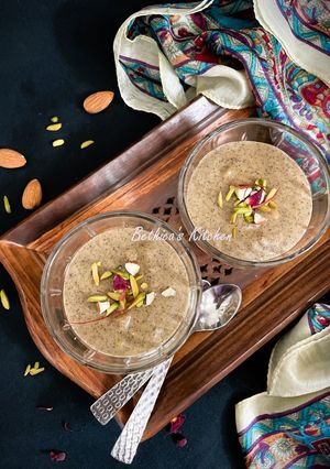 A picture of Kuttu Atta Phirni (Buckwheat Flour Pudding).