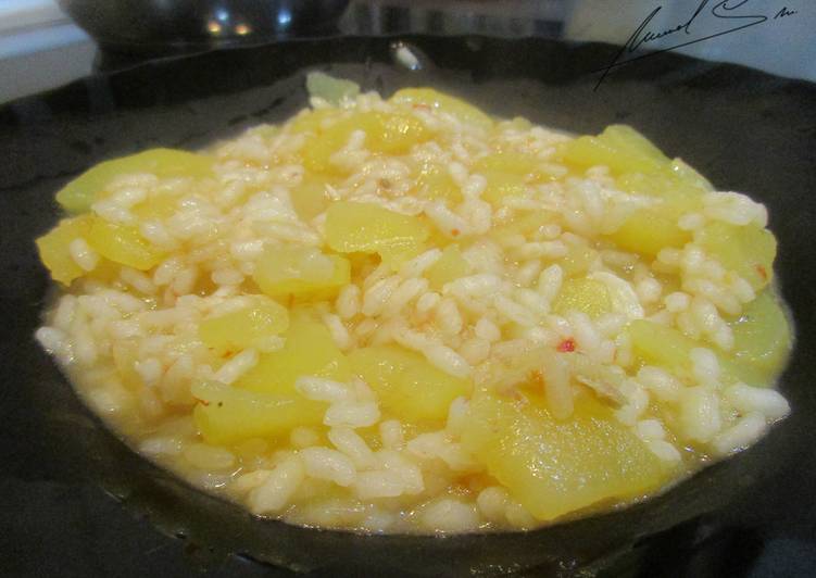 Arroz con patatas y bacalao