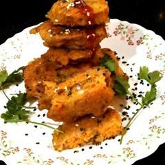 A picture of Masala besan fry.