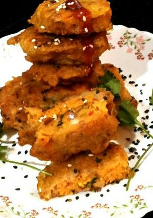 A picture of Masala besan fry.