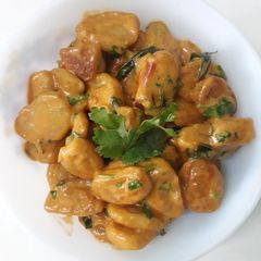 Tandoori pumpkin gnocchi A picture of Tandoori pumpkin gnocchi.