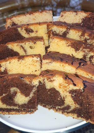 Foto resep MARMER CAKE 6 BAHAN, CUMAN 4 TELUR. EKONOMIS DAN MOIST