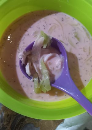 Foto resep Es buah melon & kelapa muda
