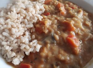 Foto principal de Dhal lentejas rojas con leche de coco