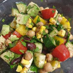 A picture of High protein salad.