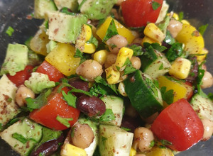 A picture of High protein salad.
